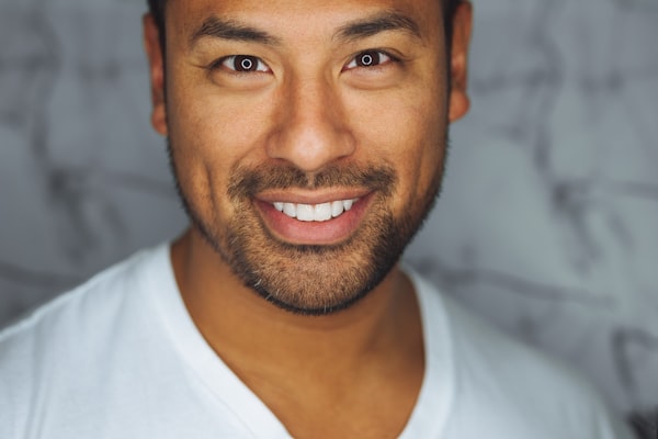 Expressive close-up headshot